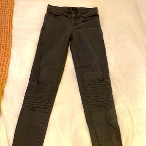 Zara dark gray moto skinny jeans size 2. Barely worn!